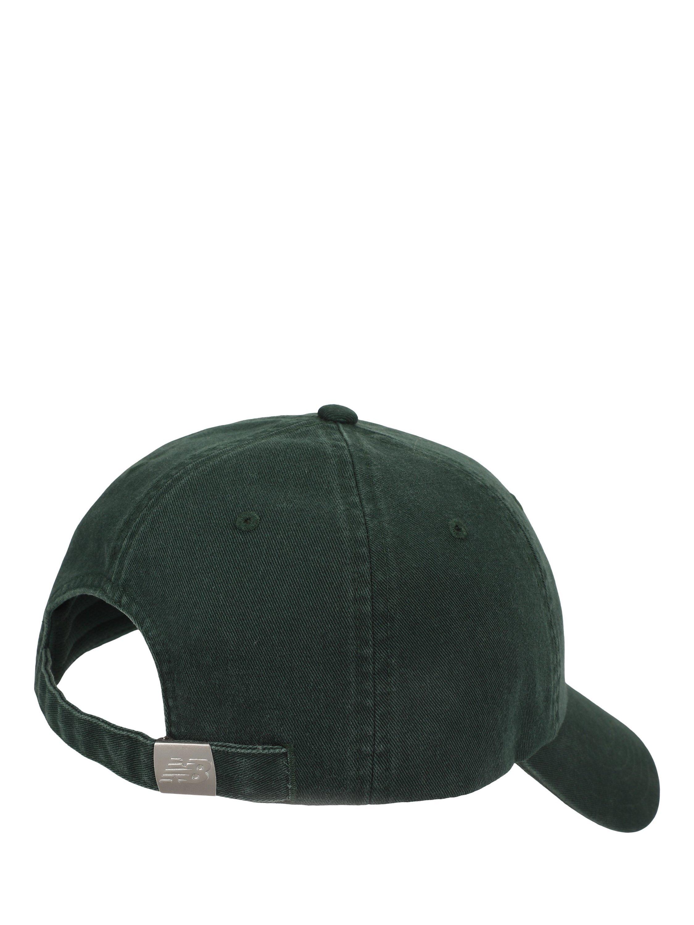 Product image 2 of 3, which shows New Balance 6 Panel Flying Stacked Logo Hat, Green