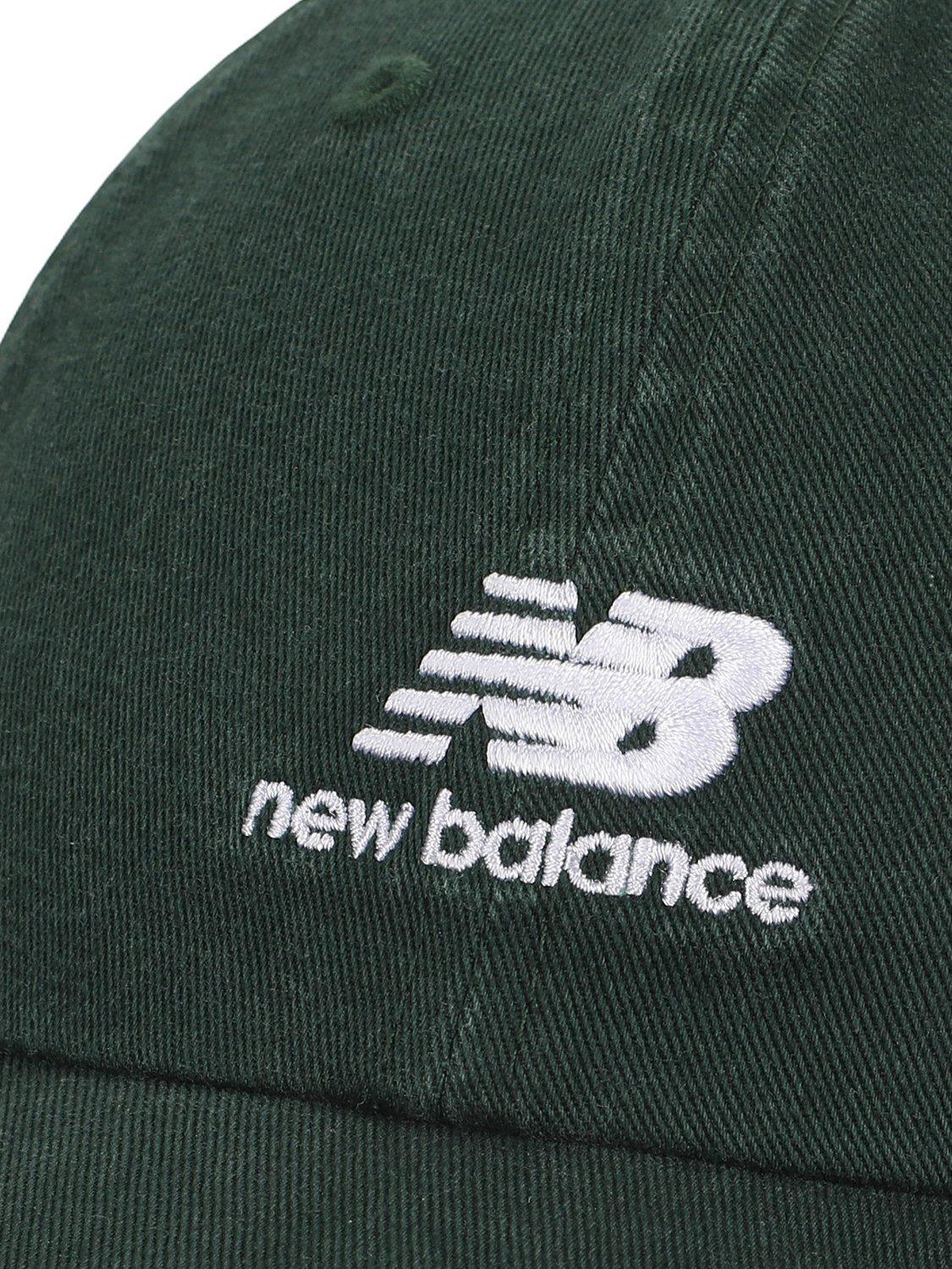 Product image 3 of 3, which shows New Balance 6 Panel Flying Stacked Logo Hat, Green
