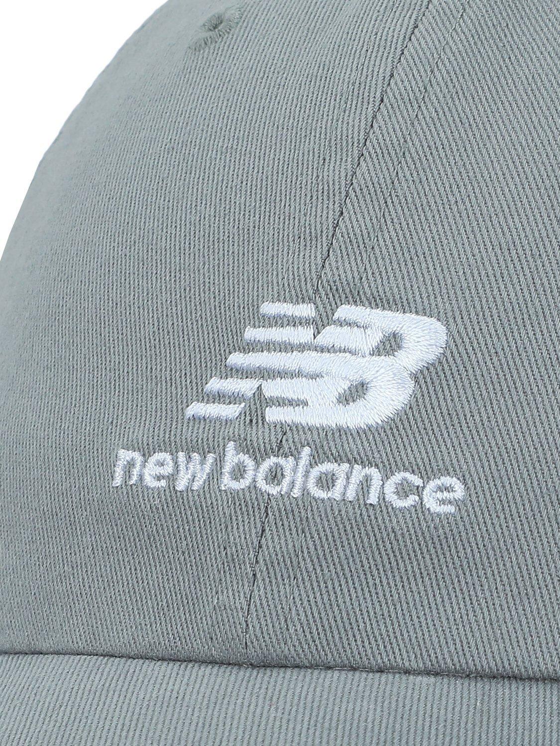 Product image 3 of 3, which shows New Balance 6 Panel Flying Stacked Logo Hat, Slate