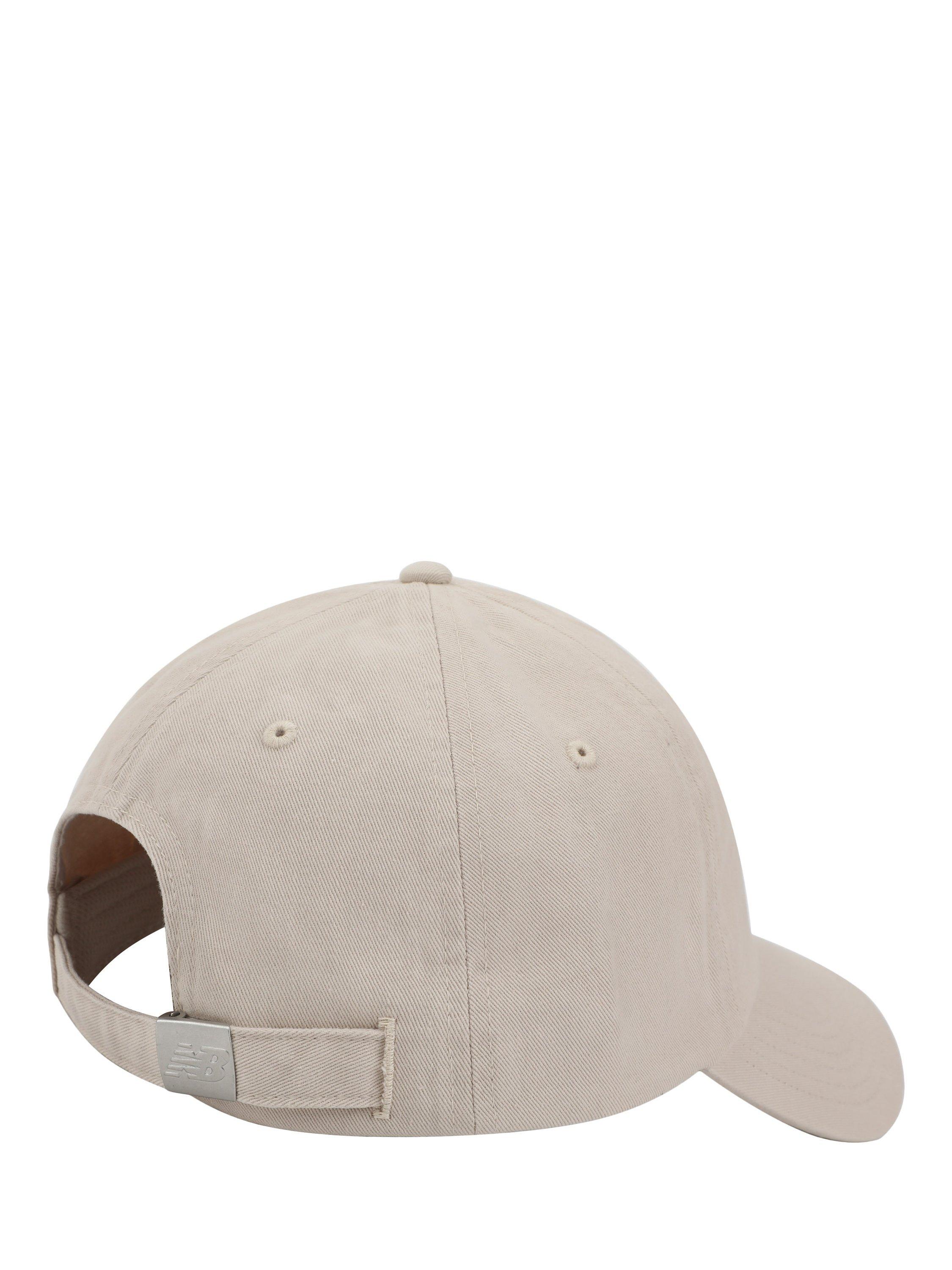 Product image 2 of 3, which shows New Balance 6 Panel Flying Stacked Logo Hat, Cream