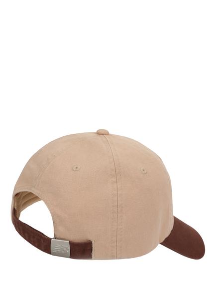 New Balance NB 6 Panel Flying Stack Logo Baseball Cap, Clay/Oak - view 2, Clay/Oak