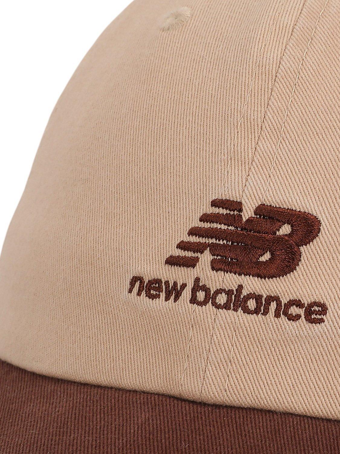 Product image 3 of 3, which shows New Balance NB 6 Panel Flying Stack Logo Baseball Cap, Clay/Oak