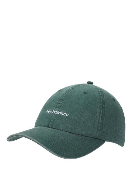 New Balance 6 Panel Linear Logo Hat, Green