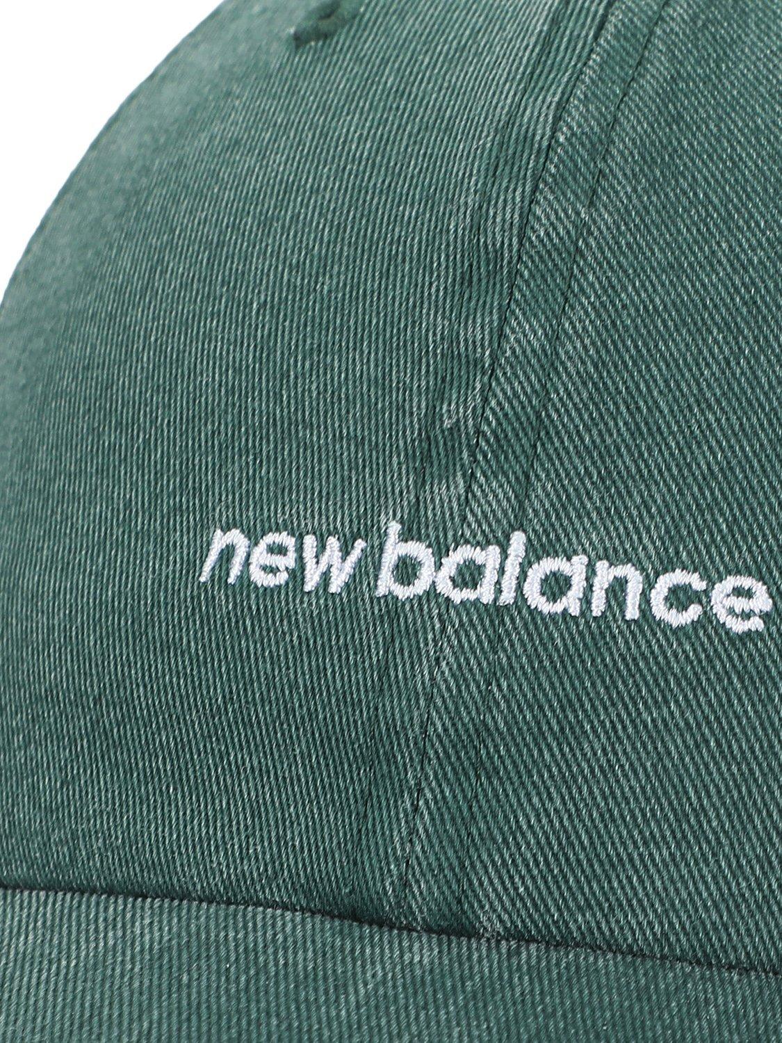 Product image 3 of 3, which shows New Balance 6 Panel Linear Logo Hat, Green