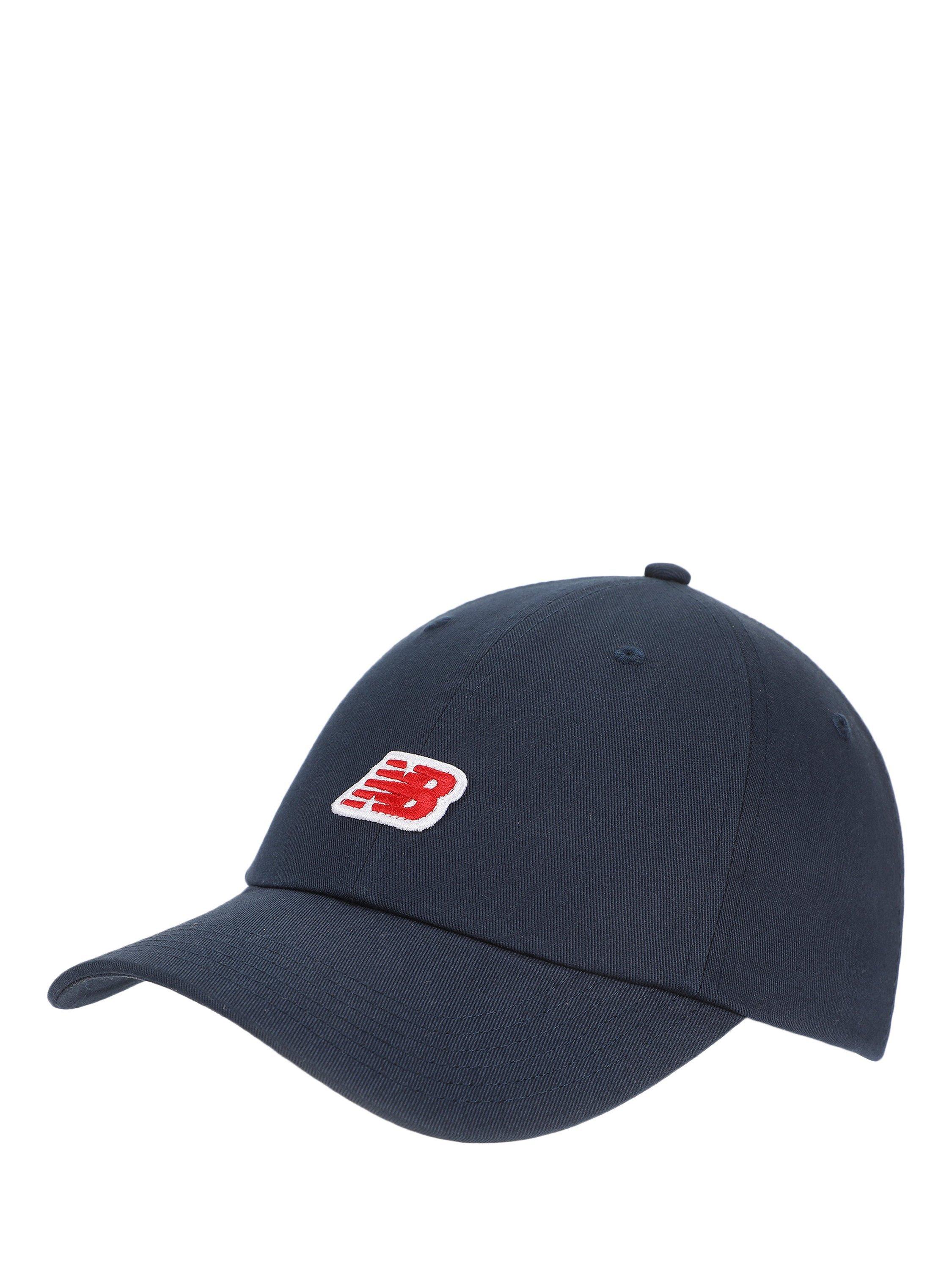 Product image 1 of 3, which shows New Balance 6 Panel NB Patch Logo Hat, Navy