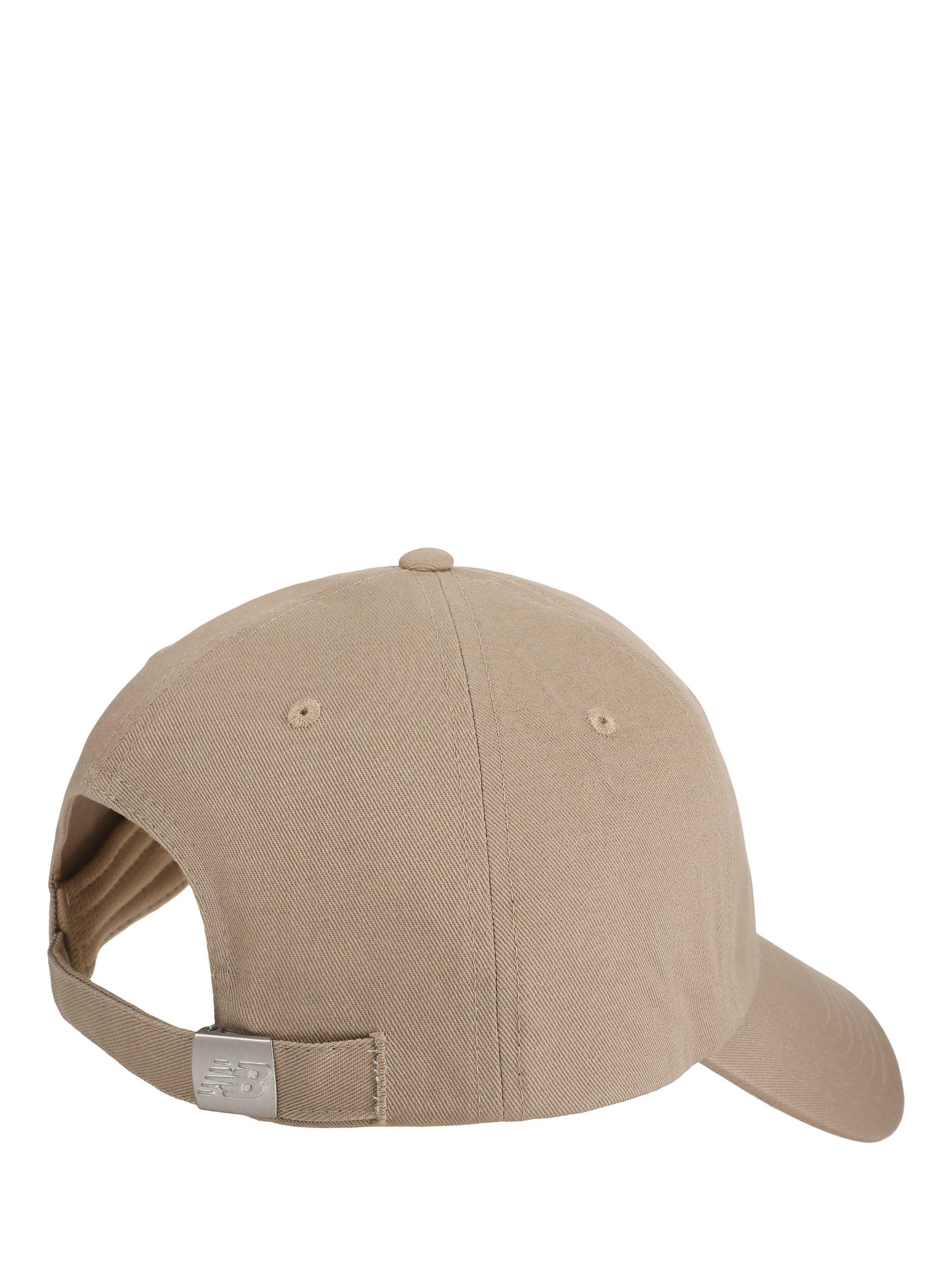 Product image 2 of 3, which shows New Balance 6 Panel NB Patch Logo Hat, Stone