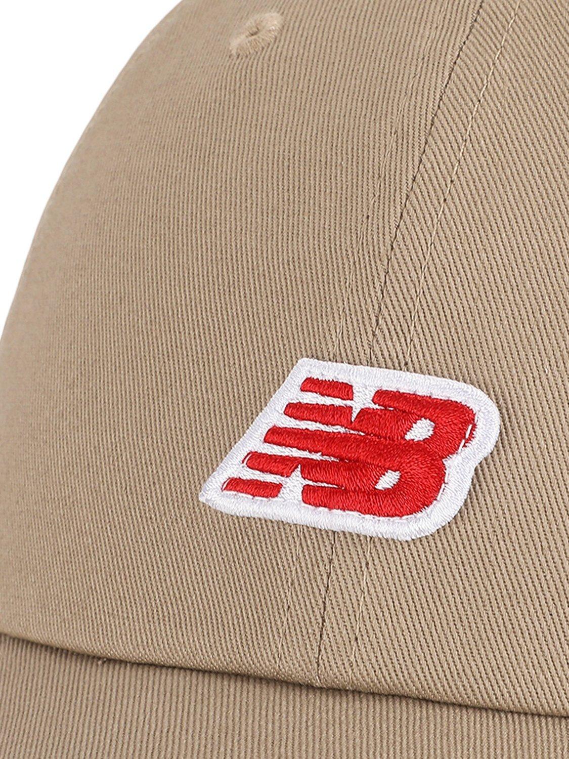 Product image 3 of 3, which shows New Balance 6 Panel NB Patch Logo Hat, Stone
