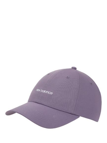 New Balance Womens 6 Panel Linear Logo Hat, Violet