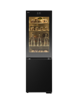 LG OUTLET GBG7190CEV Freestanding 60/40 Fridge Freezer, Like New, Black