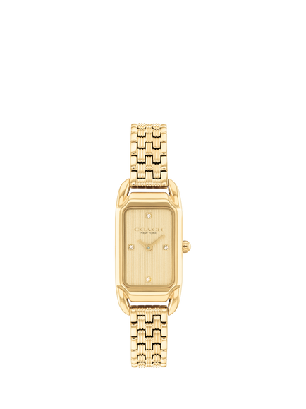 Coach 14504629 Women's Cadie Rectangular Bracelet Strap Watch, Gold, Gold