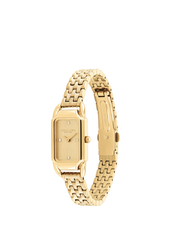 Coach 14504629 Women's Cadie Rectangular Bracelet Strap Watch, Gold - view 2, Gold