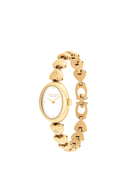 Coach 14504638 Women's Round Heart Strap Watch - view 2, Gold