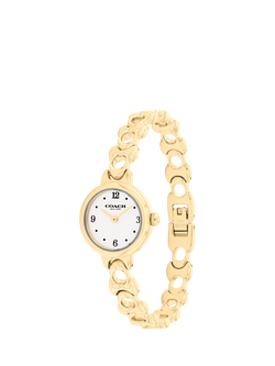 Coach 14504650 Women's Round Bracelet Strap Watch, Gold - view 2, Gold