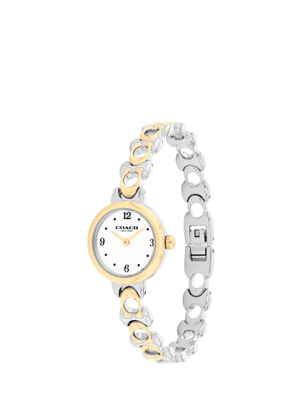 Coach 14504653 Women's Round Bracelet Strap Watch, Bi-colour - view 2, Bi-colour