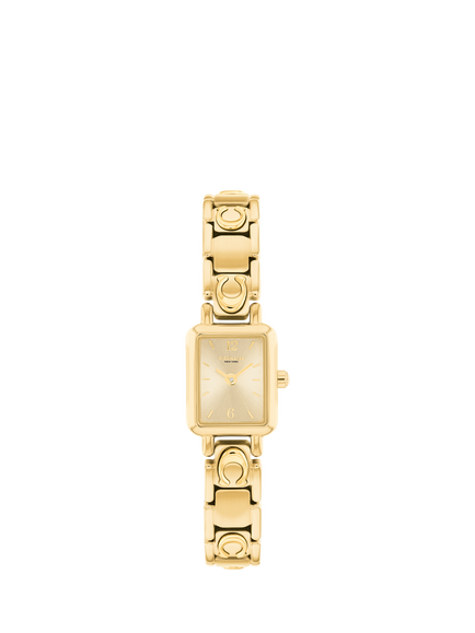 Coach 14504671 Women's Mara Square Bracelet Strap Watch, Gold
