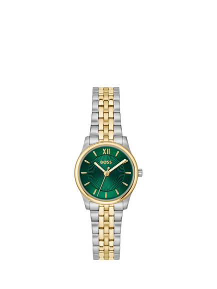 HUGO BOSS 1502841 Women's Round Sunray Bracelet Strap Watch, Bi-colour, Bi-colour