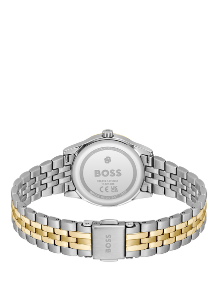 HUGO BOSS 1502841 Women's Round Sunray Bracelet Strap Watch, Bi-colour - view 2, Bi-colour