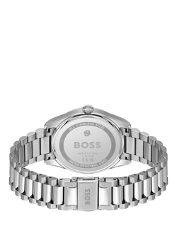 HUGO BOSS 1514310 Men's Round Sunray Bracelet Strap Watch, Silver - view 2, Silver