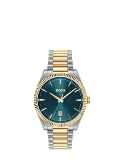 HUGO BOSS 1514311 Men's Sunray Bracelet Strap Watch, Bi-colour, Bi-colour