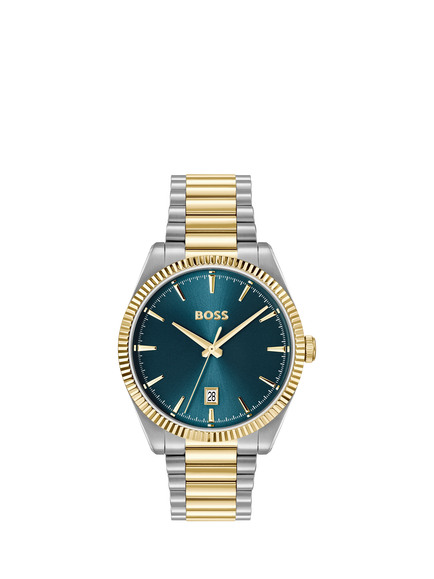 HUGO BOSS 1514311 Men's Sunray Bracelet Strap Watch, Bi-colour, Bi-colour