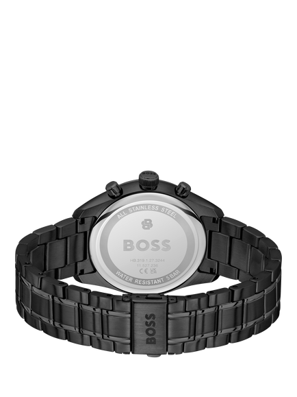 HUGO BOSS 1514314 Men's Grand Prix 44 Round Bracelet Strap Watch, Black - view 2, Black