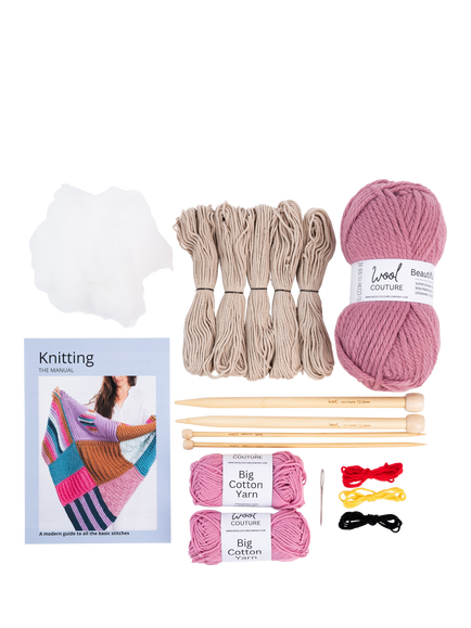 Wool Couture Learn to Knit Kit, Multi