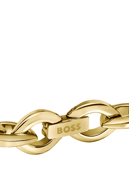 HUGO BOSS Chunky Chain Bracelet, Gold - view 2, Gold