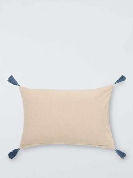 John Lewis Pomegranate Tree Rectangular Cushion - view 2, Blue