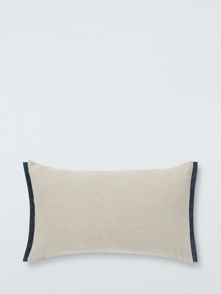 John Lewis Beckford Floral Cushion - view 2, Blue