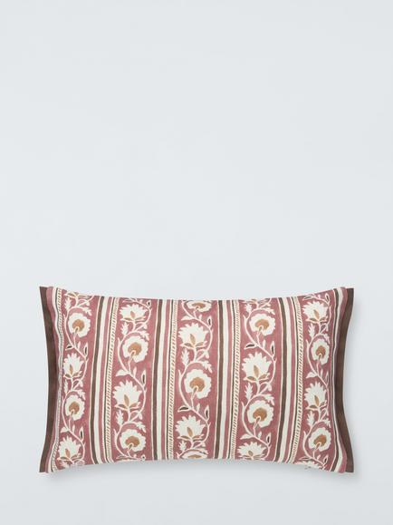 John Lewis Beckford Floral Cushion, Pink