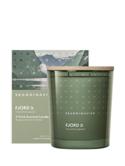 SKANDINAVISK Fjord Two Wick Scented Candle, 350g, Green