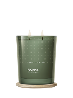 SKANDINAVISK Fjord Two Wick Scented Candle, 350g - view 2, Green