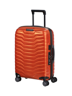 Samsonite Proxis Spinner 55cm 4-Wheel 40cm Wide Expandable Cabin Case, Flame