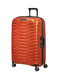 Samsonite Proxis Spinner 75cm 4-Wheel 51cm Wide Large Suitcase, Flame