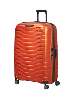 Samsonite Proxis Spinner 81cm 4-Wheel 57cm Wide Large Suitcase, Flame