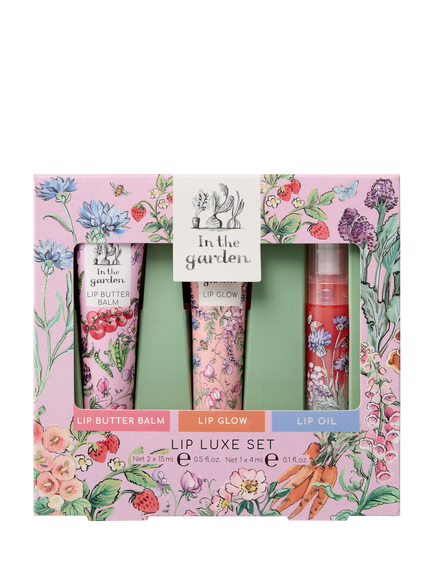 Heathcote & Ivory In The Garden Lip Luxe Gift Set, Pink
