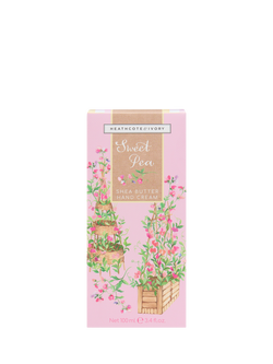 Heathcote & Ivory Sweet Pea Hand Cream, 100ml - view 2, Pink