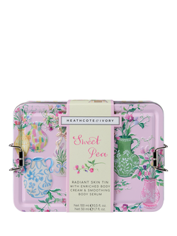Heathcote & Ivory Sweet Pea Radiant Skin Gift Set Tin - view 2, Pink