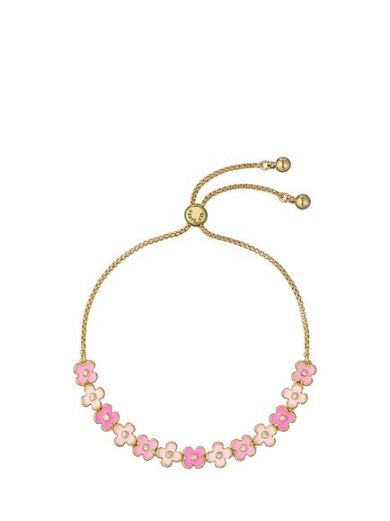 Ted Baker Gala Garland Toggle Charm Bracelet, Gold/Pink, Gold/Pink