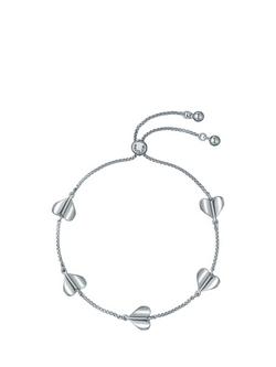 Ted Baker Hedra Flutter Heart Adjustable Bracelet, Silver