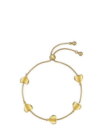 Ted Baker Hedra Flutter Heart Adjustable Bracelet, Gold