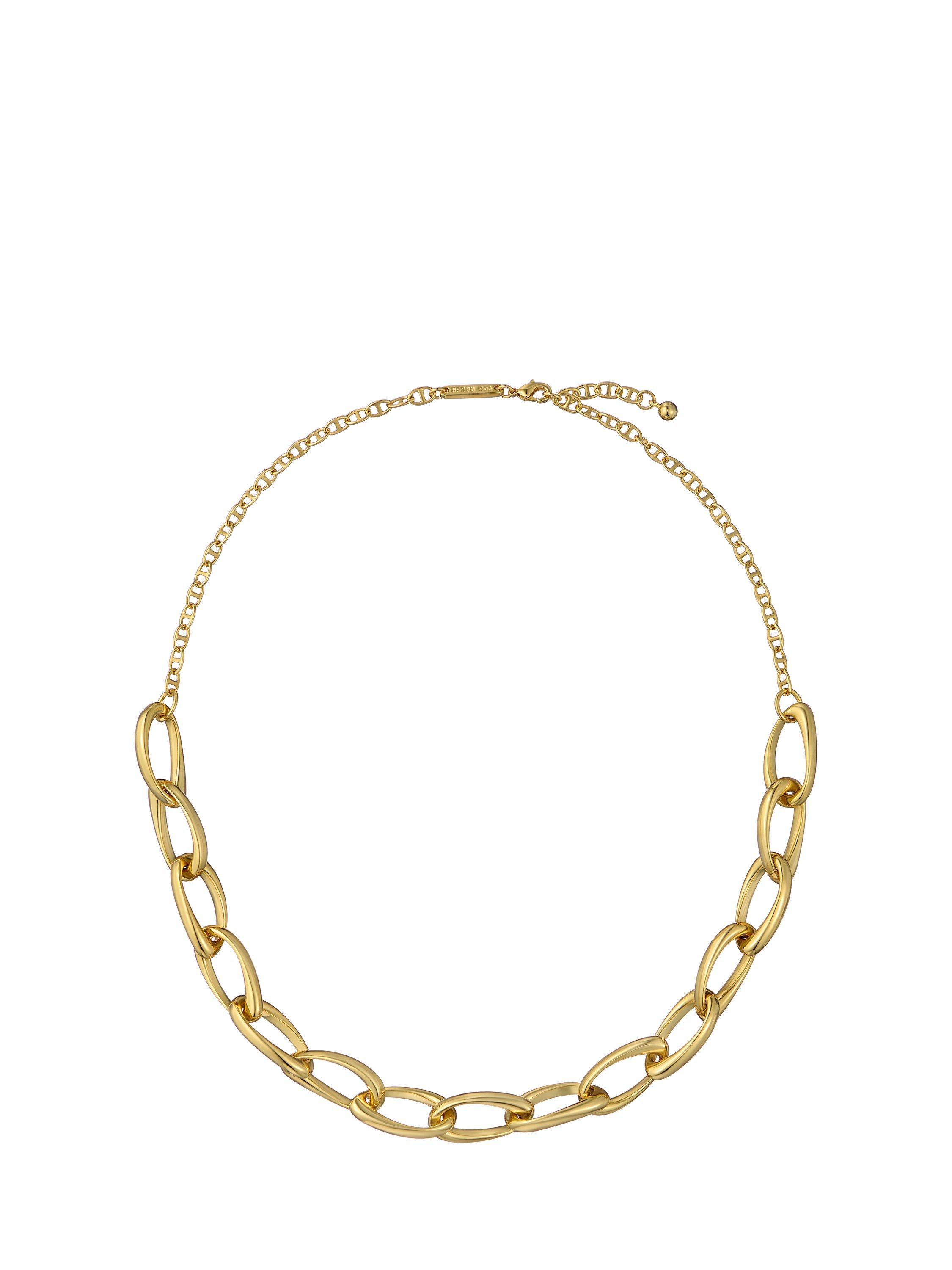 Product image 1 of 6, which shows Ted Baker Corola Contour Chain Necklace, Gold