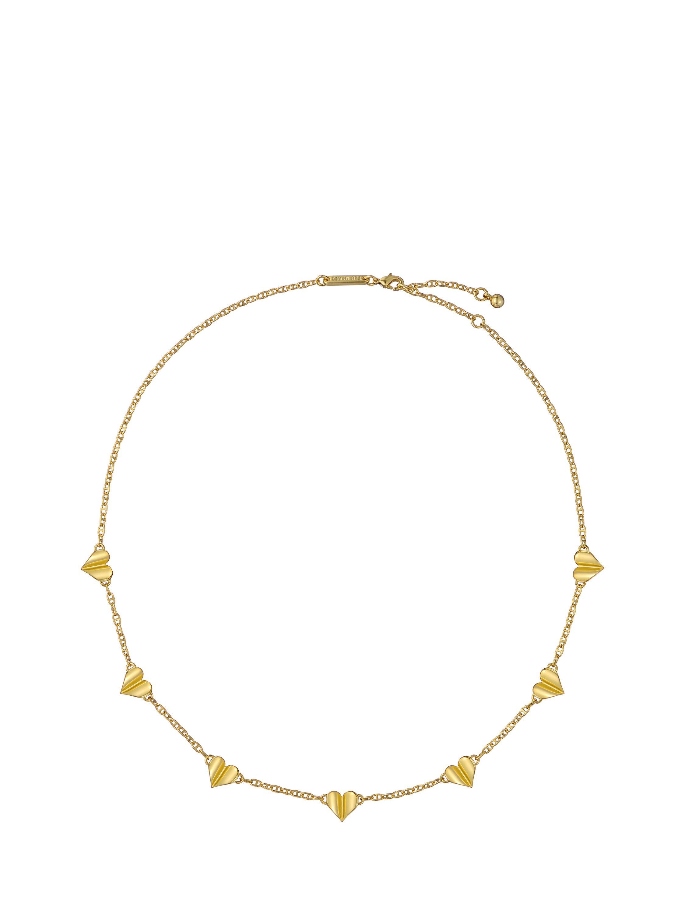 Product image 1 of 6, which shows Ted Baker Helena Flutter Heart Necklace, Gold