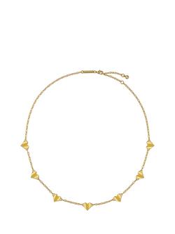 Ted Baker Helena Flutter Heart Necklace, Gold, Gold Tone