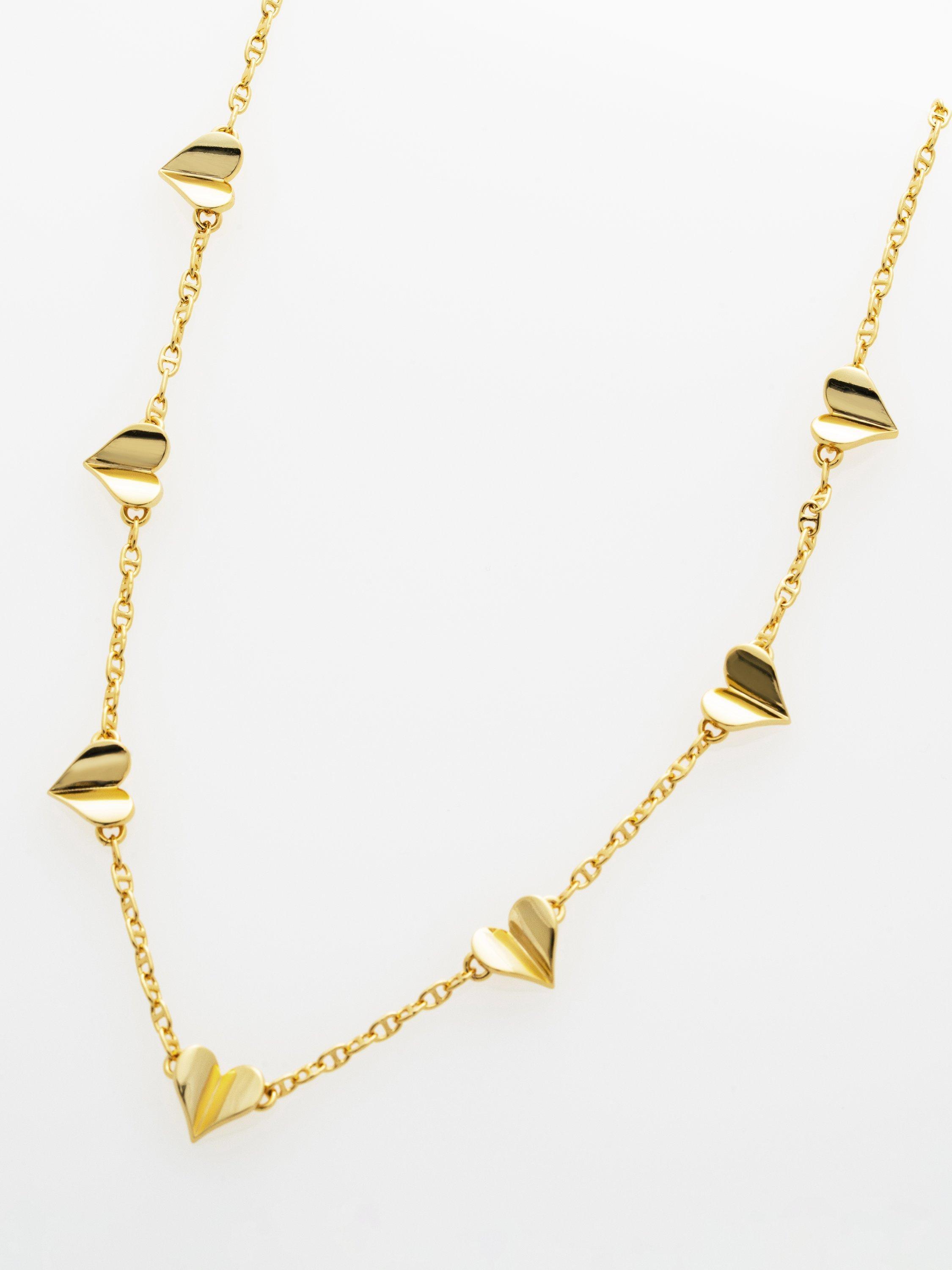Product image 5 of 6, which shows Ted Baker Helena Flutter Heart Necklace, Gold