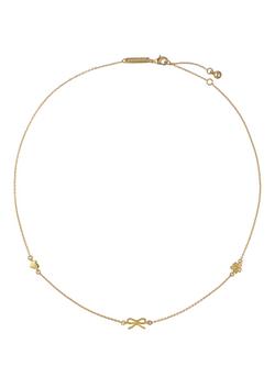 Ted Baker Iona Mini Icons Necklace, Gold, Gold Tone