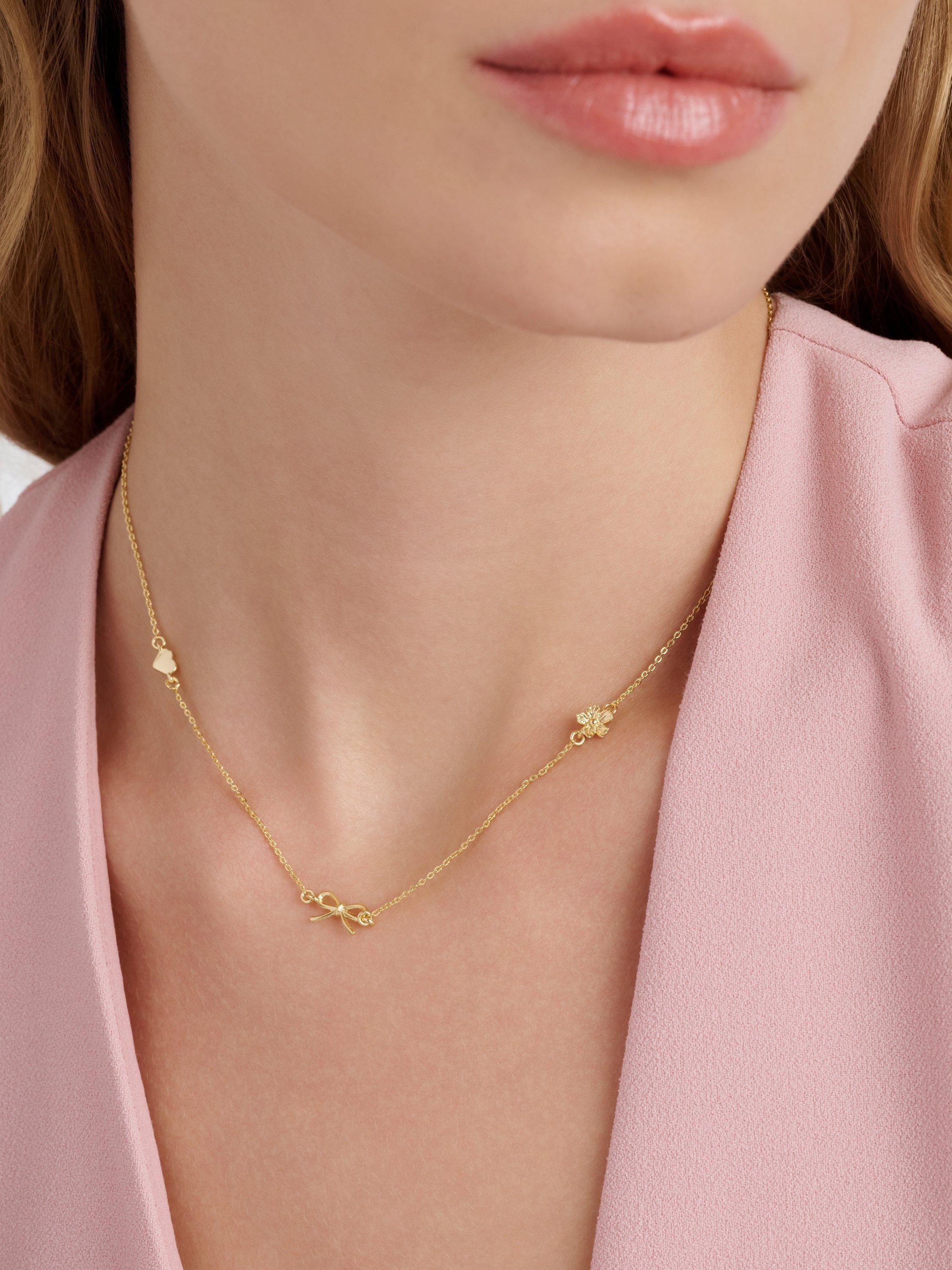 Product image 2 of 6, which shows Ted Baker Iona Mini Icons Necklace, Gold