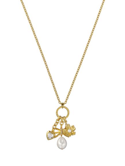 Ted Baker Isadora Icon Charm Multi Pendant Necklace, Gold, Gold