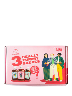 Chimac Korean Full Size Sauce Set, 3x 350ml, Multi