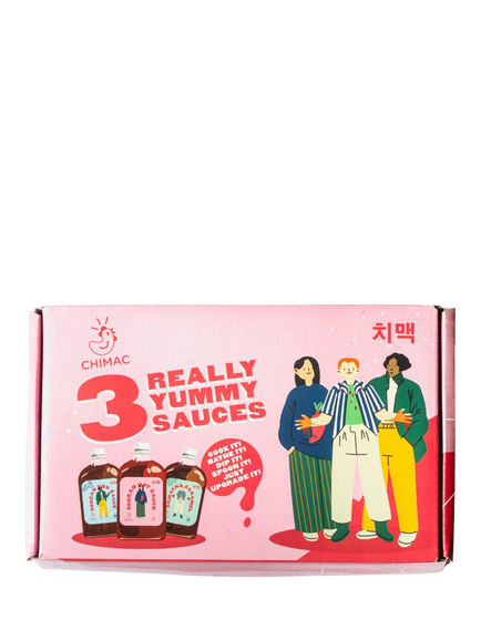 Chimac Korean Full Size Sauce Set, 3x 350ml, Multi